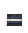 Coach 3 In 1 Wallet In Signature Canvas With Varsity Stripe In Black