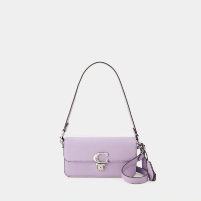 Coach Studio Baguette Shoulder Bag -  - Leather - Purple In White