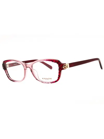 Coach Stylish Rectangular Eyeglasses For Women In Transparent
