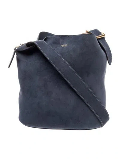 Pre-owned Coach Suede Bleecker 21 W/ Tags In Blue