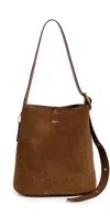Coach Suede Bleeker Bucket Bag B4/warm Brown In Brown