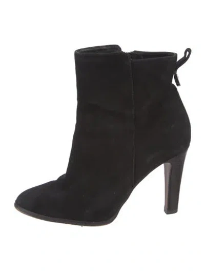 Pre-owned Coach Suede Boots In Black