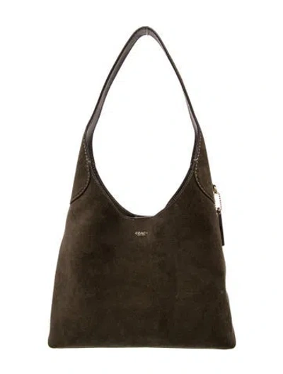 Pre-owned Coach Suede Brooklyn 28 In Multi
