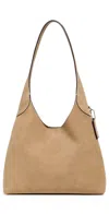 Coach Suede Brooklyn 39 Shoulder Bag In B4/sand