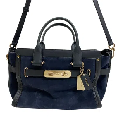 Pre-owned Coach Suede Leather Handbag Shoulder Bag ()