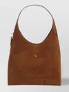 Coach Suede Leather Hobo Bag With Single Handle