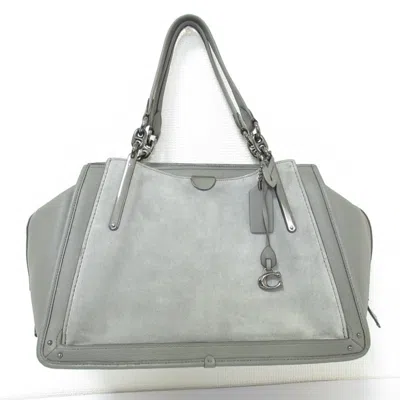 Pre-owned Coach Suede Leather Shoulder Bag Tote Bag ()