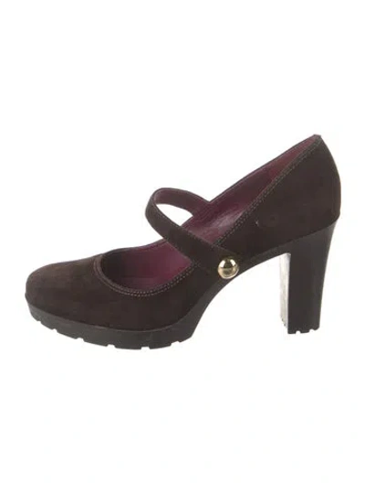 Pre-owned Coach Suede Pumps In Brown