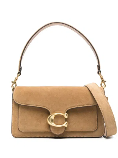 Coach Womens Cedar Tabby 20 Quilted Suede Cross-body Bag In Neutrals