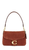 Coach Suede Soft Tabby Shoulder Bag In Red