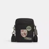 Coach Sullivan Crossbody In Signature Canvas With Patches In Grey