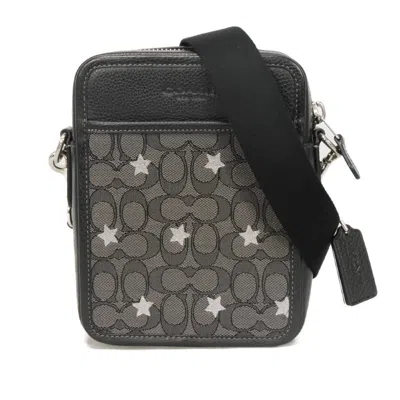 Coach Sullivan Crossbody Signature Jacquard Refined Pebble Shoulder Bag In Black