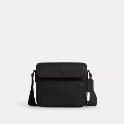 Coach Sullivan Flap Crossbody Bag In Black
