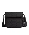 Coach Sullivan's Signature Canvas Clamshell Crossbody Bag In Black