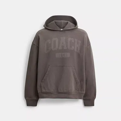 Coach Sun Fade Hoodie In Organic Cotton In Black