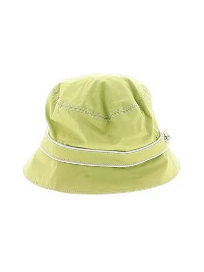 Pre-owned Coach Sun Hat In Green