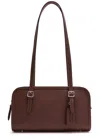 Coach Swing Leather Shoulder Bag In Burgundy