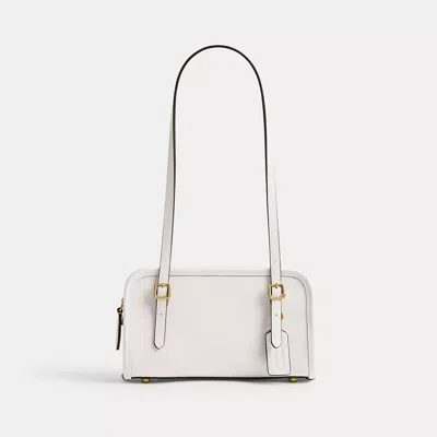 Coach Swing Zip Bag 20 In Brass/chalk