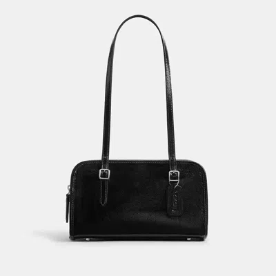 Coach Swing Zip Bag In Silver/black