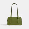 Coach Swing Zip In Silver/dark Lime