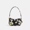 Coach Swinger Bag 20 With Floral Print In Black/multi