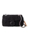 Coach Tabby Pebbled-leather Shoulder Bag In Black