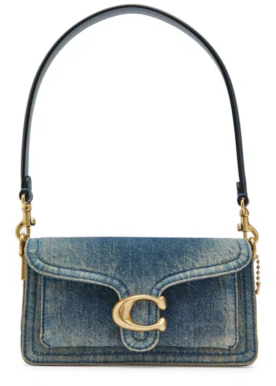 Coach Tabby 20 Denim Shoulder Bag In Blue