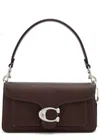 Coach Tabby 26 Logo Plaque Shoulder Bag In Brown
