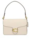 Coach Chain Tabby Chalk Leather Shoulder Bag