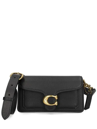 Coach Tabby 20 Leather Crossbody Bag In Black