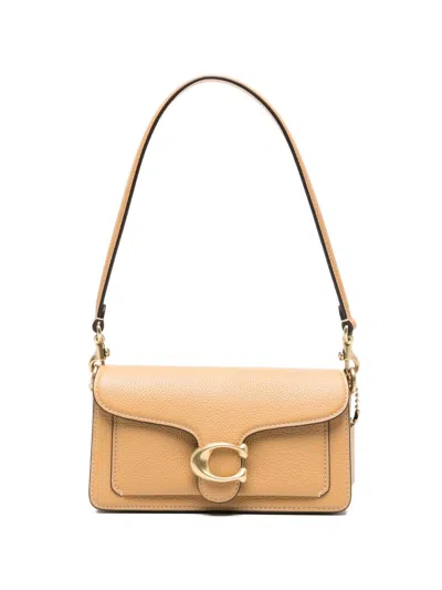 Coach Tabby 20 Leather Shoulder Bag In Sand
