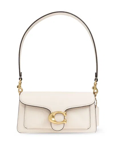 Coach Tabby 20 Leather Shoulder Bag In White