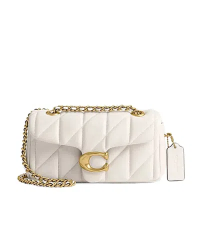COACH COACH TABBY 20 LOGO PLAQUE QUILTED SHOULDER BAG