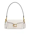 Coach Tabby Pebbled-leather Tote Bag In White