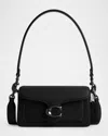Coach Tabby 20 Pebbled Leather Shoulder Bag In Black/black