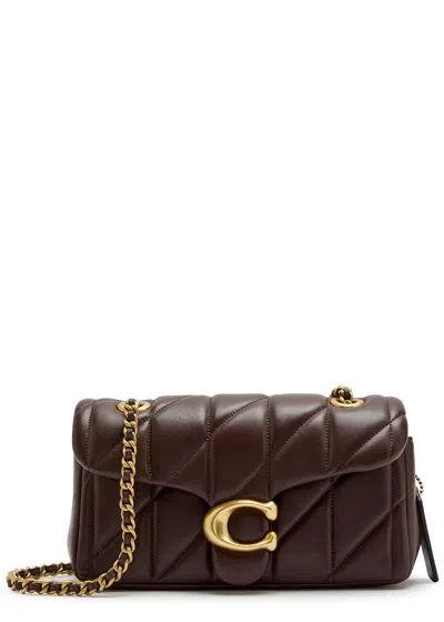Coach Tabby 20 Quilted Leather Shoulder Bag In Brown