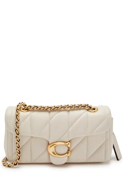 Coach Tabby 20 Quilted Leather Shoulder Bag In Ivory
