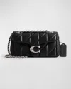Coach Buy Now Tabby Shoulder Bag 26 With Quilting In Silver/black