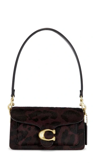 Coach Tabby Shoulder Bag 26 In Haircalf With Leopard Print In Brown