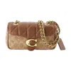 Coach Tabby 26 With Chain Shoulder Bag In Brown