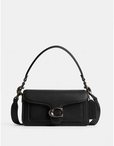 Coach Tabby 20 Logo Shoulder Bag In Black