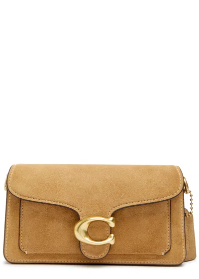 Coach Tabby 20 Suede Cross-body Bag In Gray