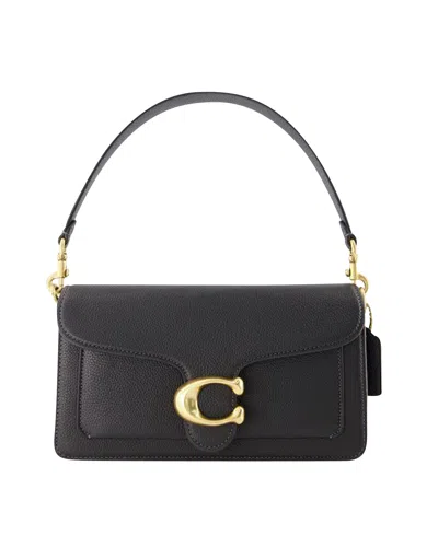 Coach New York Olive Green Leather Tabby 26 Handbag In Black