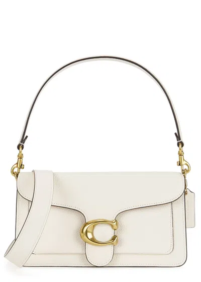 Coach Tabby 26 Ivory Leather Shoulder Bag In Multi