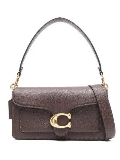 Coach Tabby 26 Leather Shoulder Bag In Black