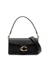 Coach Tabby 26 Leather Shoulder Bag In Black