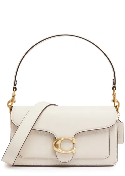 Coach Tabby 26 Leather Shoulder Bag In Ivory