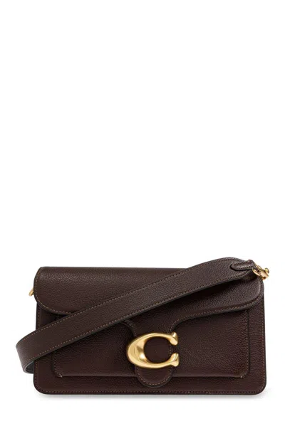 Coach Tabby 26 Logo Plaque Shoulder Bag In Brown