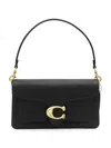 Coach Tabby Chain Leather Shoulder Bag In White
