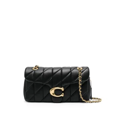 Coach Tabby 26 Quilted Leather Shoulder Bag In Black